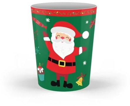The Leonardo Collection Set of 2 Melamine Cups/Beakers - Christmas Little Stars Design
