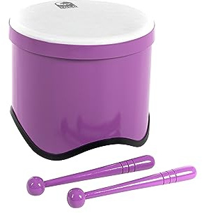 TOCA World Percussion Freestyle II Tom Tom TF2T-P Purple | PVC, Kesselrand mit Gummiüberzug, immer gestimmt, wetterfest, abwaschbar, inkl. Schlägel
