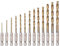 13 teiliges Sechskantschaft Mikro Spiralbohrer 1.5mm-6.5mm,1/4 Zoll Sechskantschaft HSS-Bohrer HSS Spiralbohrer Set Titanbeschichtete Bohrer für Holz Metall Kunststoff Edelstahl