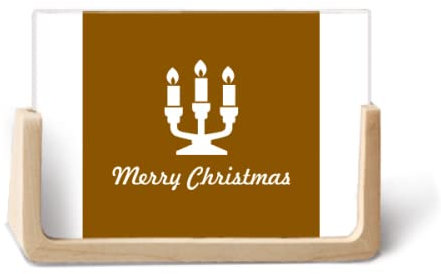 Weihnachtskerze Dinner Faly Fotorahmen aus Holz