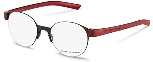 Porsche Design Reading Glasses P8812 B Black/Red (B - Black/Red, 1.5)