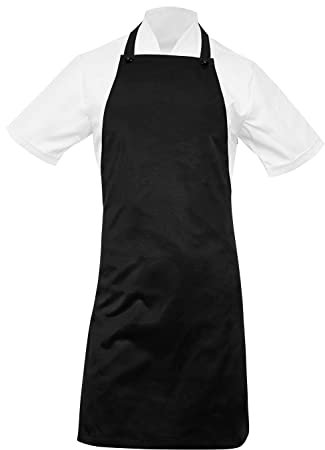 strongAnt Profi Schürze freeNeck. Kochschürze Damen & Männer Küchenschürze Kellnerschürze Grillschürze - wasserabweisend - Schwarz