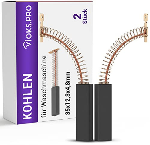 Vioks.pro Kohlebürsten Waschmaschine 2x Ersatz für Bosch Kohlebürsten 00154740 - Motorkohlen Siemens Waschmaschine/Kohlen für Waschmaschine