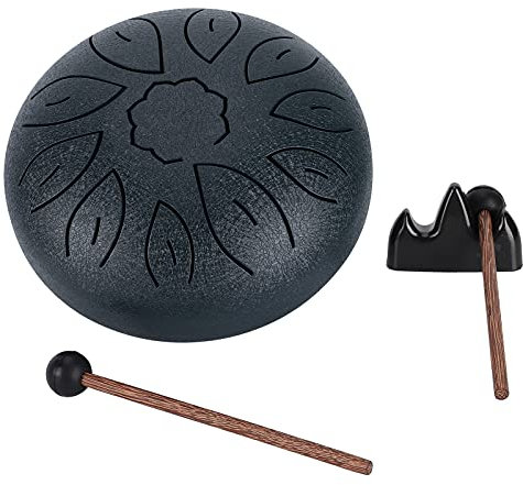 Steel Tongue Drum Kit Meditationstrommel Sanskrit Tongue Drum Peaceful Sound Lotus Tongue Drum Meditation Beginner Hand Chakra Drum