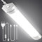 Plafonnier LED 150CM IP66 Étanche Garage Éclairage 4000K avec Prise, 45W 4500LM LED Tube Light Linkable Cabinet Light Shop Lampes pour Cuisine Couloir Salle de Bain Workbench Sous-sol et Bureau