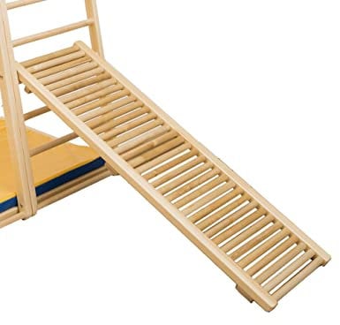 KIDWOOD™ Rollerrutsche rollenden Sprossen, Zubehör für Klettergerüst, Kletterturm auf Vollholz, Spielzeug aus Holz, Massage Roller Board