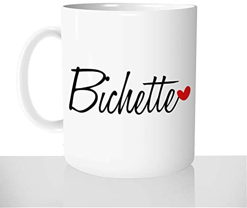 Mug-Cadeau Bichette Coeur - Tasse Café Thé Idée Cadeau Original Amour Mignon Couple Saintt Valentin Noël Anniversaire