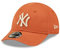 New Era 9Forty New York Yankees Kappe für Säuglinge mit Gummizug Teamlogo MLB Orange Weiß - Infant