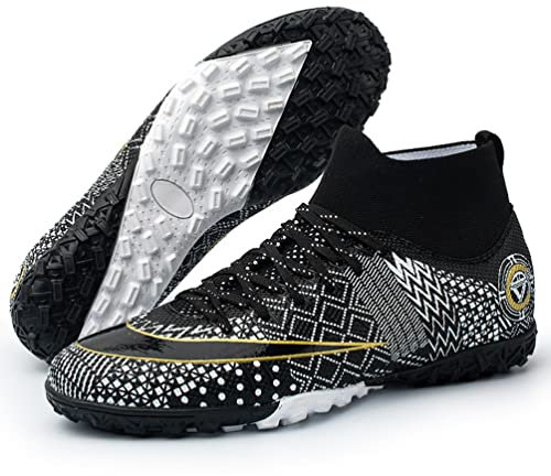 WOWEI Zapatillas de Fútbol Hombre Calzado de Fútbol para Niños Profesionales Botas de Fútbol Spike Aire Libre Atletismo Zapatos de Fútbol Ligero Tacos Fútbol Deporte (Color 11 RT, 37EU)