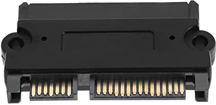 YINETTECH SATA 22Pin 7+15 Stecker auf Buchse Adapter für Festplatten, optische Laufwerke, Solid State Drives schwarz