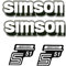 Dekorsatz Simson S51 Enduro Grau Aufkleberset DDR Retro