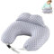TOPCHANCES Stillkissen Stillkissenbezug Aus 100% Baumwolle,Stillkissen Klein Für Baby,Motherhood Stillkissen Atmungsaktives,Herausnehmbares Und Waschbares Stillkissen(Grauer Stern 65×55cm)