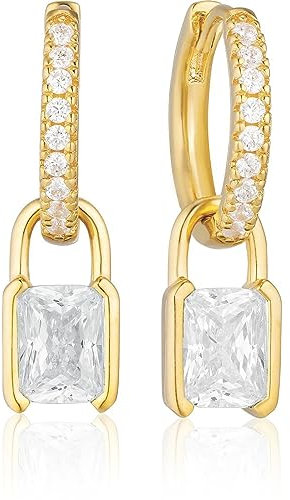 Sif Jakobs Jewellery Damen-Creolen 925er Silber Farbstein One Size, Gold 32024004