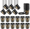 Bokon 24 Pcs 21st Birthday Shot Glass Finally 21 Birthday Shot Necklaces Cups Plastic 21st Shot Glass on Beaded Necklaces for Adults Party Supplies Favors Decorations(Black)