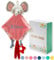 PITI COT Doudou Bébé PERSONNALISÉ avec Prénom BRODÉ | Idée Cadeau Originale - Éléphant (Rose)