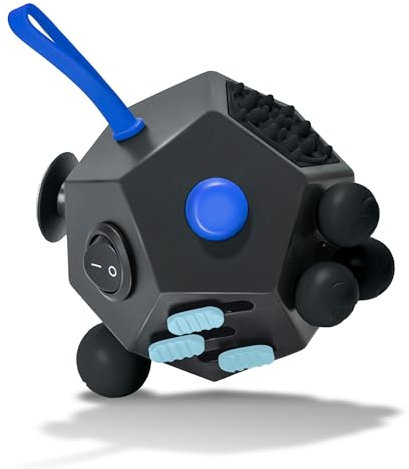 VCOSTORE Fidget Cube mit 12 Seiten, Infinity Magic Cube Fidget Anti Stress Würfel Spielzeug für Erwachsene Kinder mit ADHS,ADD,ASD,ADHD
