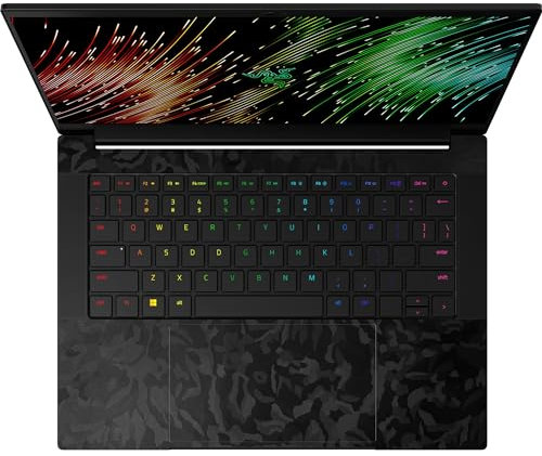 Razer Skin Vinyl Laptop Full Wrap: Razer Blade 14 (2023) - Premium 3M Cast Vinyl - Scratch Protection - Unique Designs & Finishes - Easy Application - Black Camo