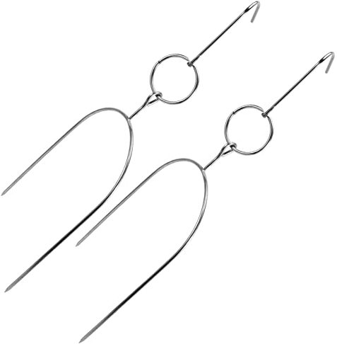 SUPVOX 2piezas Colgadores Prácticos Para Brochetas De Barbacoa Percha Para Parrilla y Asador Multifuncional