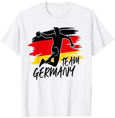 Deutschland Handball Team Flagge Ball T-Shirt