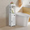 XUANYU 4 Niveaux Petit Meuble de Rangement pour Toilettes et Salle de Bain - Colonne Armoire avec Support pour Papiers - Porte-Papier (Blanc 20×20×80 cm A)