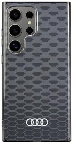 Audi IML Stitching Pattern Case Hülle für S24 Ultra S928 Schwarz hardcase AU-IMLMS24U-Q5/D3-BK