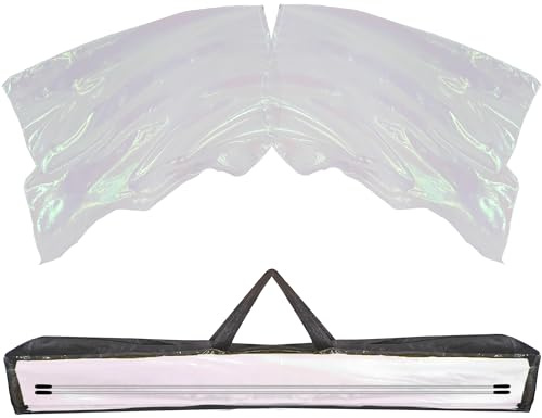 Baisdan 137,2 x 114,3 cm große Anbetungsflaggen (2 Flaggen + Flexstangen + Tasche), Anbetungsflaggen für Tanzkirche, Anbetung, Engelsflügel, Lob, Tanzflaggen, 2 Stück, transparent