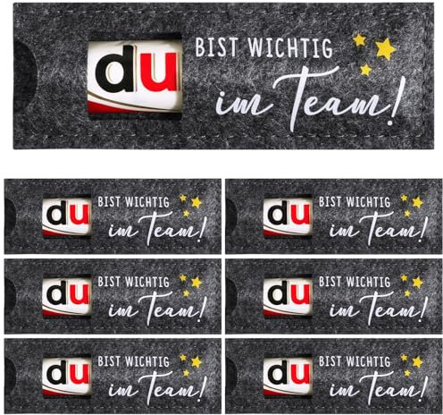 BOFUNX 6pcs Team Geschenke - du bist wichtig im Team Geschenke Kollegen Geschenk Hülle Filz Verpackung Dankeschön Geschenke Abschiedsgeschenke für Arbeit Kollegen Mitarbeiter Rücktritt Ruhestand