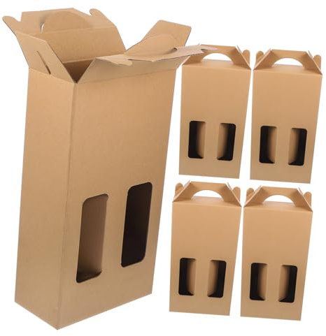 Beavorty Coffret à Vin Élégant 5 Pièces en Papier pour La Maison Et Les
