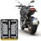1x Kennzeichenhalter DE Für Kennzeichen im Format 180 x 200 mm 18 x 20 cm (für Motorrad Roller) BEI Stau : RETTUNGSGASSE BILDEN Gelb