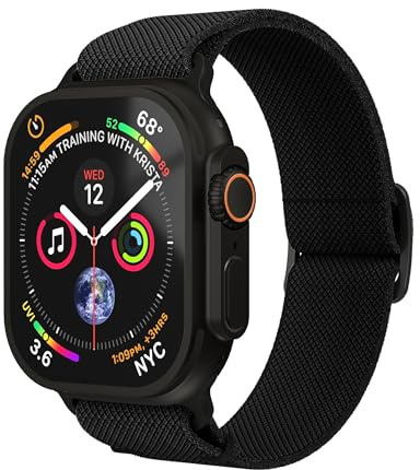 VONMÄHLEN Classic Nylon Loop – Robustes und verstellbares Nylonarmband, schweiß- und wasserbeständig, kompatibel mit Apple Watch