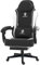 Dowinx Gaming Stuhl, Ergonomischer Gamer Stuhl aus PU-Leder mit Lendenwirbelstütze, PC-Stuhl mit verbreiterter Rückenlehne, Belastbar bis 150 kg, Weiß