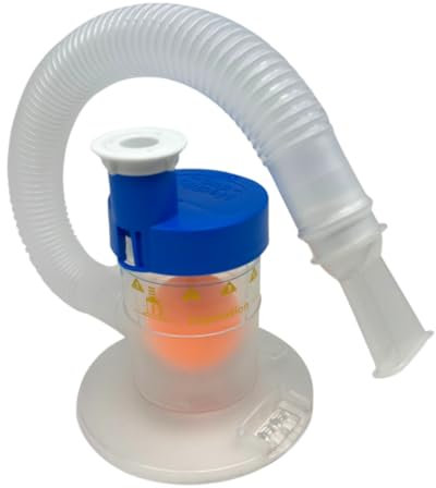 ATC Handels GmbH Atemtrainer Mediflo Duo – Flexibler Atemtrainer für Inspirations- und Expirationsübungen, inkl. Flowregelung und Skalenanzeige