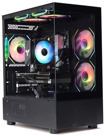 MXZ Intel Core i7 13700F 5,2 GHz, GeForce RTX 5060, PC da gioco 16 GB x 2 DDR5 6000 MHz, M.2 SSD 1T, B760, 6 RGB, Windows 11 Pro, computer desktop per giocatori (I7 13700F| RTX 5060)