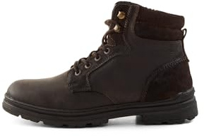 camel active Men's Lace-Up Boots with Warm Lining, brown, 7 UK