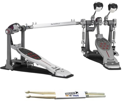 Pearl P2052C Eliminator Doppel-Fussmaschine mit keepdrum Drumsticks 1 Paar
