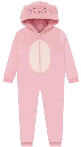 Harry Bear Girls Onesie, Bunny Onesie For Kids With 3D Ears, Rabbit Kids Onesies, Pink 3-4 Years
