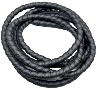 Styire 5 Meters Spiral Wire Wrap Tubing ID 50mm 60mm Protective Cable Organizer Sleeve for Mechanical Duct Hydraulic Oil Line Guard Cover(Grey,ID 50mm)