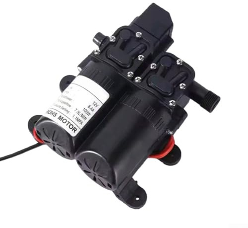 12V Electric Booster Pump Engineered for Car Wash Nozzle Integration Boat Shower Heads Garden Drip Emitters and RV Water Outlets