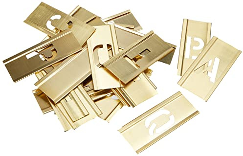 Stencils Set of Pp Brass Locking Stencils - Letters 1in