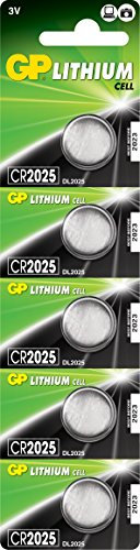GP CR2025 2025 3 V Piles au Lithium Lot de 5