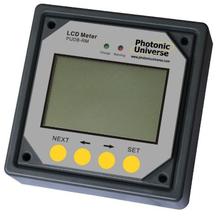 Remote LCD meter/display for 10A and 20A Photonic Universe dual battery solar charge controller (with 10m cable)