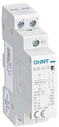 Chint NCH8-20 Modular AC Contactor, 20 A, 230V, 2 NO, 2 Poles