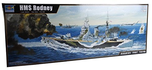 Trumpeter TRU03709 3709 - Modellbausatz HMS Rodney, grau