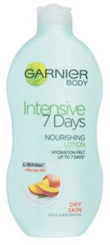 Garnier Intensive 7 Tage Täglich Body Lotion Mit Pflegenden Mangoöl Für Trockene Haut 400Ml - Packung mit 2