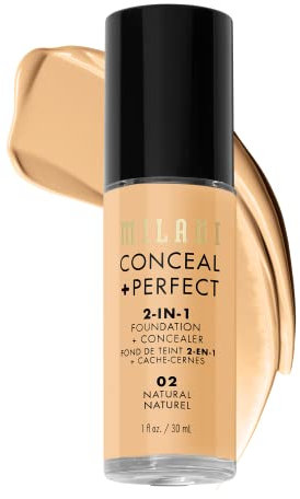 Milani Conceal + Perfect 2-in-1 Foundation + Concealer - 02 Natural [Misc.]