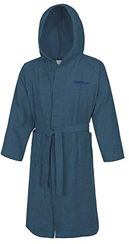 Speedo Unisex-Erwachsene Microterry Bademantel, Blau (Marineblau), Gr. S