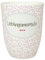 Mea-Living Tasse mit Henkel LIEBLINGSMENSCH, rosa, 500ml, Becher mit Spruch, Geschenkidee für beste Freundin, Spruchtasse