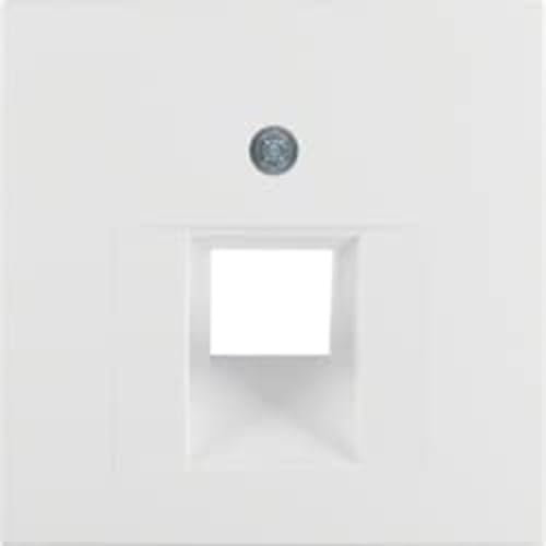Hager Berker - tapa toma telefono rj45 blanco mate series s1/b3/b7 Ref. 6512510125