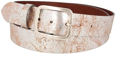 MGM Damen Soft Glam G rtel, Silber (Silber-used 1), 95 cm (Herstellergröße: 95) EU