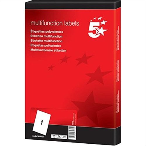 5 Star 850459 Box 100 Blätter, weiß